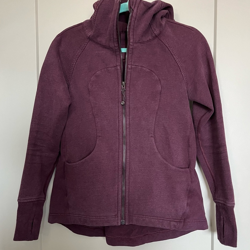 Lululemon Pleat to Street Purple Full Zip Hoodie Jacket with Pull Tag - Picture 2 of 16